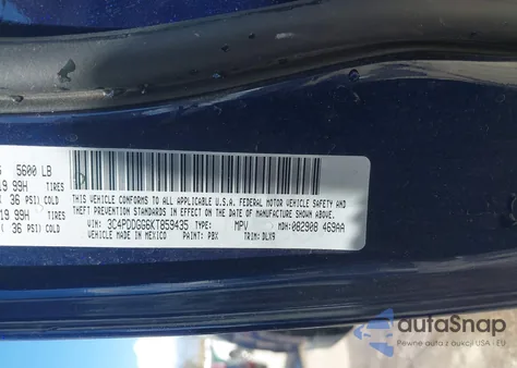 2019 Dodge Journey Crossroad Awd из США, поврежденный, VIN 3C4PDDGG6KT859435